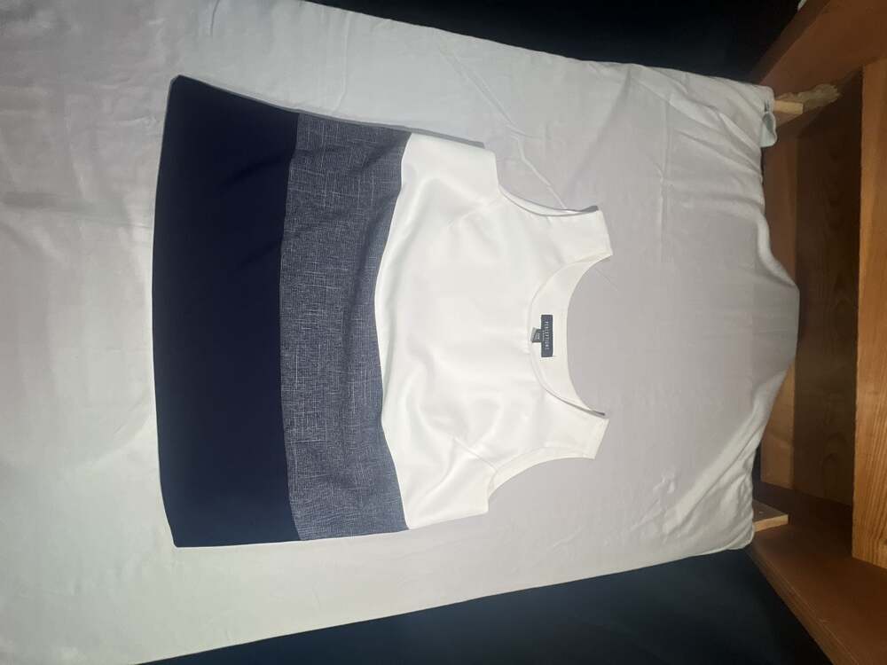 Perceptions Woman Color Block Sleeveless Tank Top Blouse Size 14W